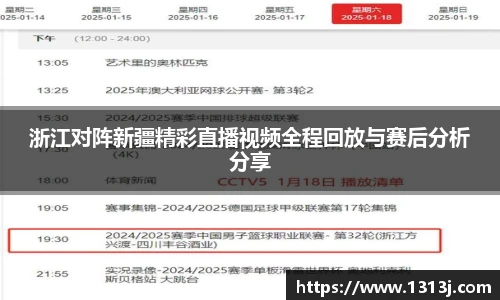 浙江对阵新疆精彩直播视频全程回放与赛后分析分享